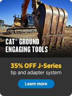 Cat® Ground Engaging Tools – J-Series tip and adapter system