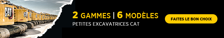 Trouvez la petite excavatrice qui répond à vos besoins