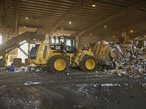 Loader at a Transfer Station