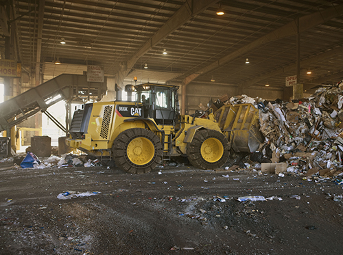 Loader at a Transfer Station