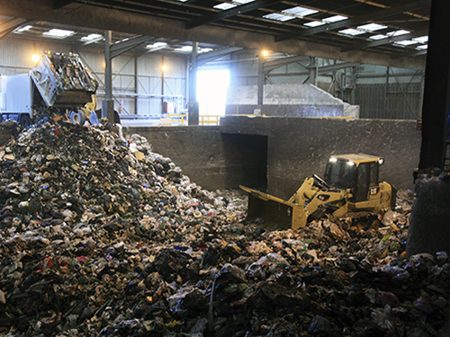 dumping and cleaning up waste