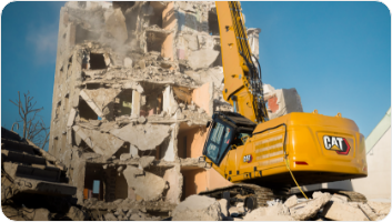 Small Cat Excavator in Toronto - Demolish Small Structures