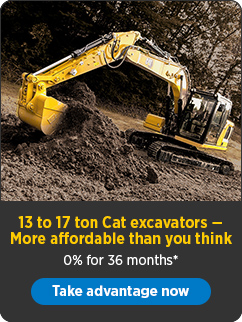 small Cat excavator offer