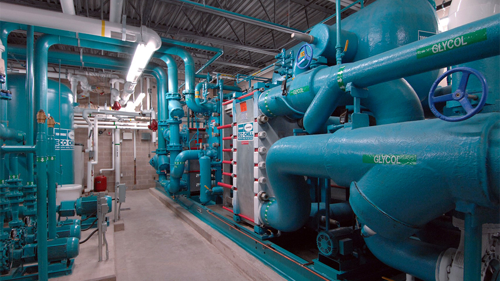 complimentaryproducts-cimco Inside the pipe room of a power plant