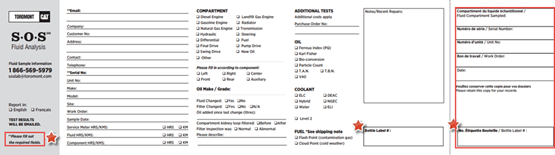 Pre-register using the paper Fluid Sample Information form