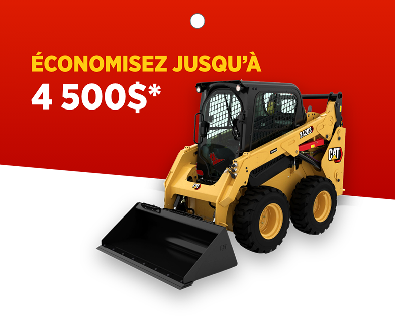 Économisez jusqu’à 4 500$ sur le chargeur compact rigide Cat® 242 D3 2024