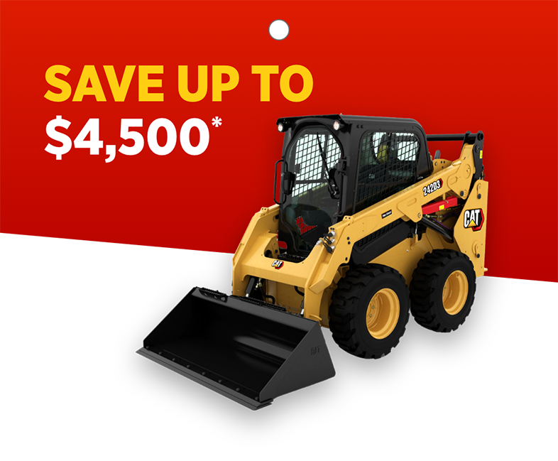 Save up to $4,500 on Cat® 242 D3 Skid Steer Loader 2024