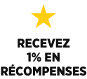 Recevez 1% en récompenses