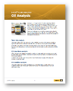 Oil analysis program