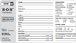 Formulaire d'information sur l'analyse du fluid